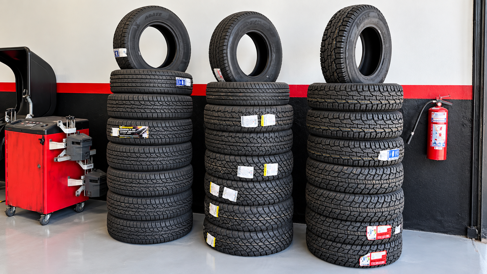 Inventario de llantas para auto y camioneta en VOS Tires & Service, Puebla